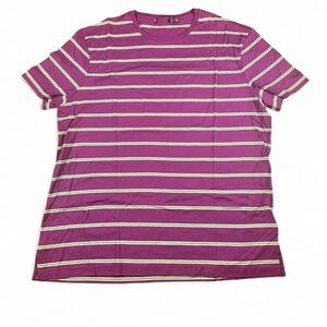 Ralph Lauren Purple Label Men’s Striped Lisle Crewneck T-Shirt Size XL